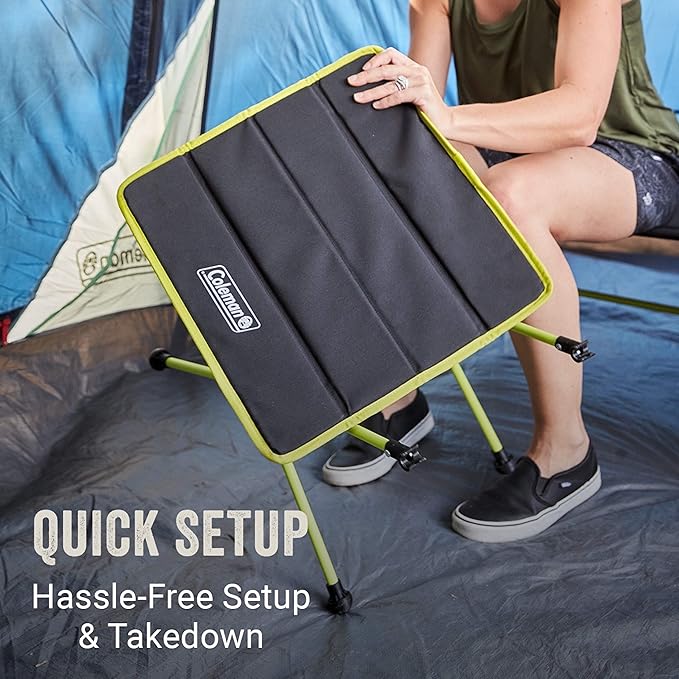 Coleman Mantis Space-Saving Outdoor Camp Furniture Chair/Cot/Table More Storage Space Than Normal Great for Camping Tailgating Backyard &amp More Carry Bag Included