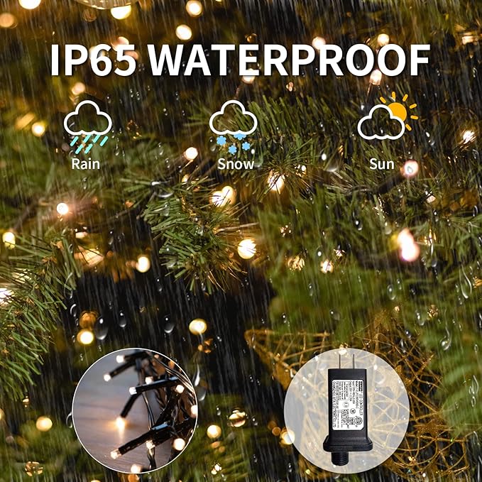 Smart Multicolor Changing Christmas Lights 262ft 800 RGB LEDs WiFi App Control Fairy Light RGB Dimmable Christmas Tree Lights Compatible with AlexaIP65 Waterproof(2.4GHz)
