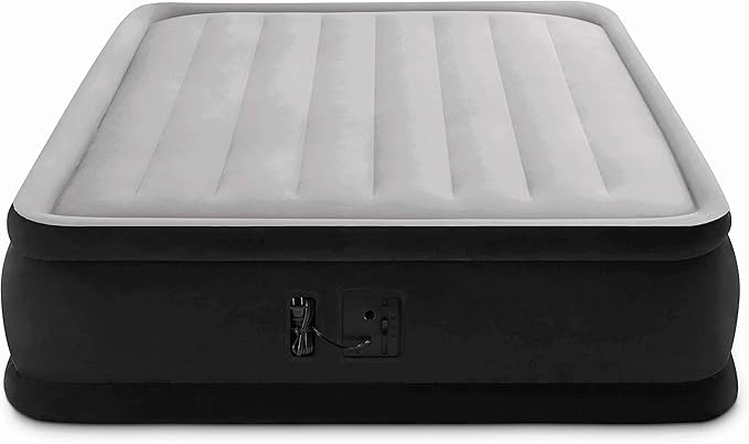 Intex Dura-Beam Series Elevated Comfort Airbed with Built-In Electric Pump Bed Height 16 Queen - Amazon Exclusive