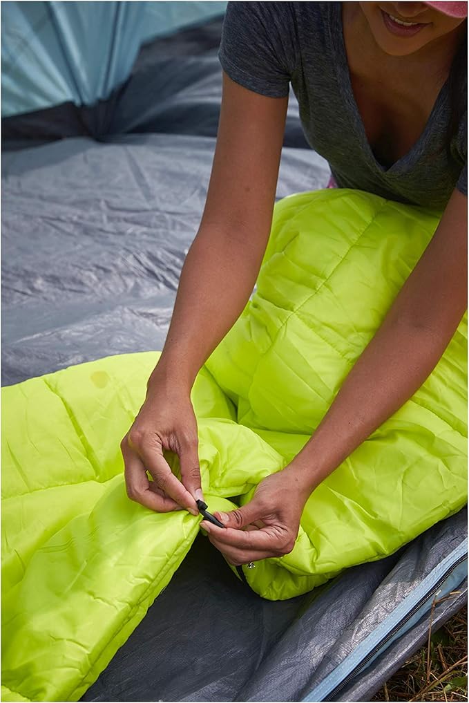 Coleman Kompact Sleeping Bag Indoor/Outdoor Lightweight Sleeping Bag for Adults 20°F/30°F/40°F Options for Camping Hiking Backpacking with Included Compression Sack