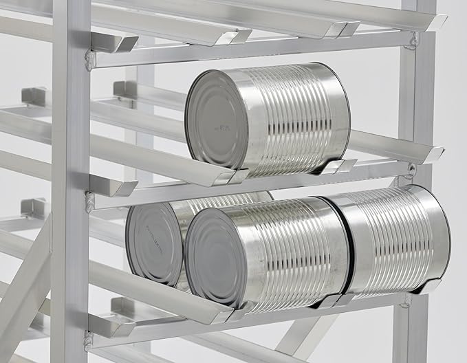 Full Size Stationary Aluminum Commercial Can Rack - Knocked Down (32L-041)