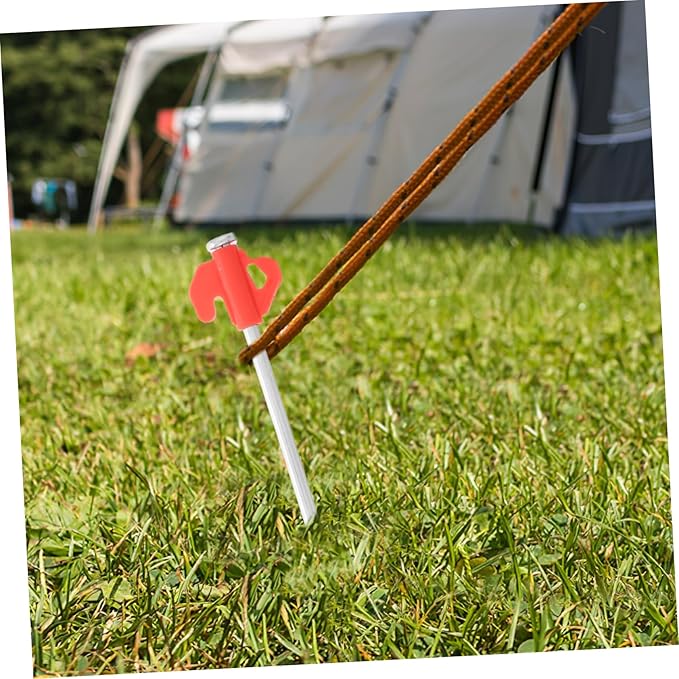 BESPORTBLE 20Pcs Heavy Duty Metal Tent Stakes Durable Ground Pegs for Camping Outdoor Activities and Garden Use Windproof Portable Construction for Secure Canopy and Tarp Setup