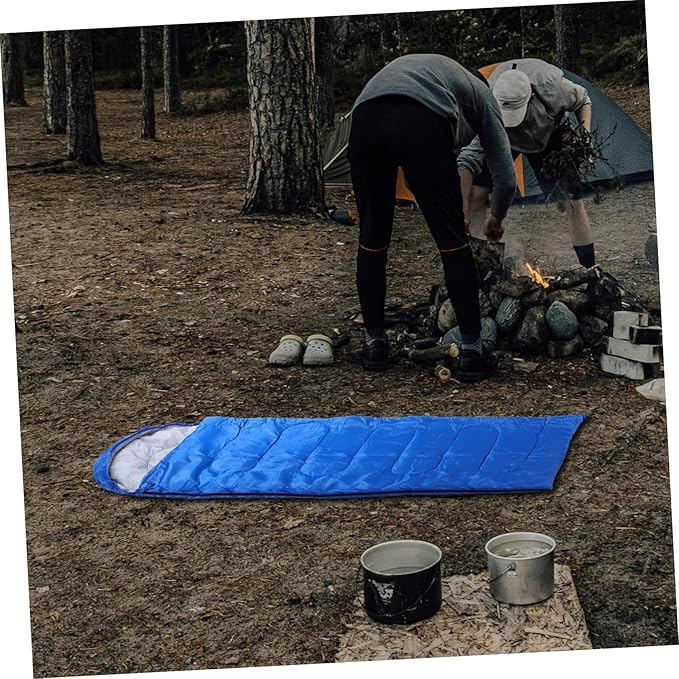Warm Envelope for Adults Lightweight Hollow Cotton Insulated Outdoor Camping Gear Wide Design for Backpacking Hiking and Cold Weather Travel