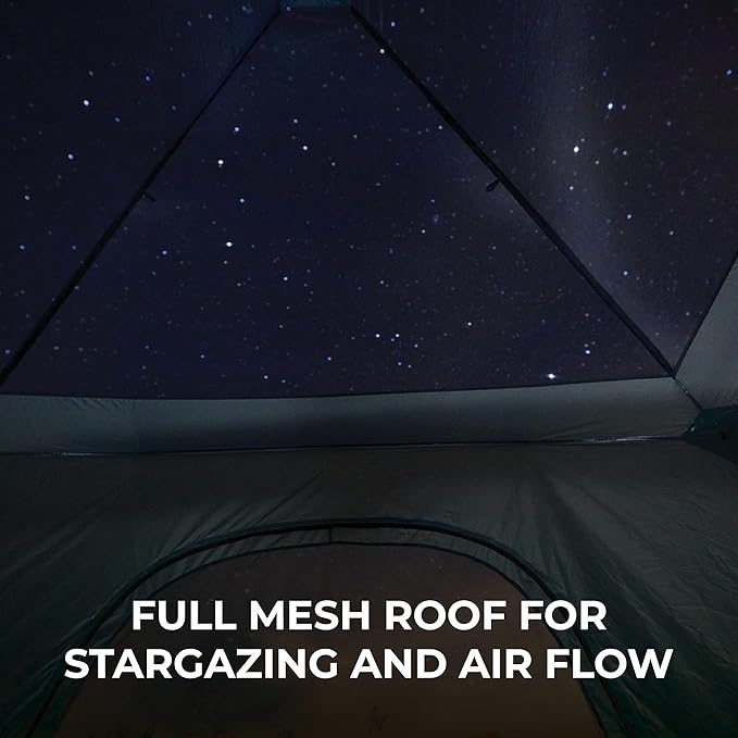 TETON Sports Hacienda 8 Person Family Camping Tent Large Gear Loft and 4 Storage Pockets Swinging Door Makes it Easy to Access Full Mesh Roof Waterproof Rainfly