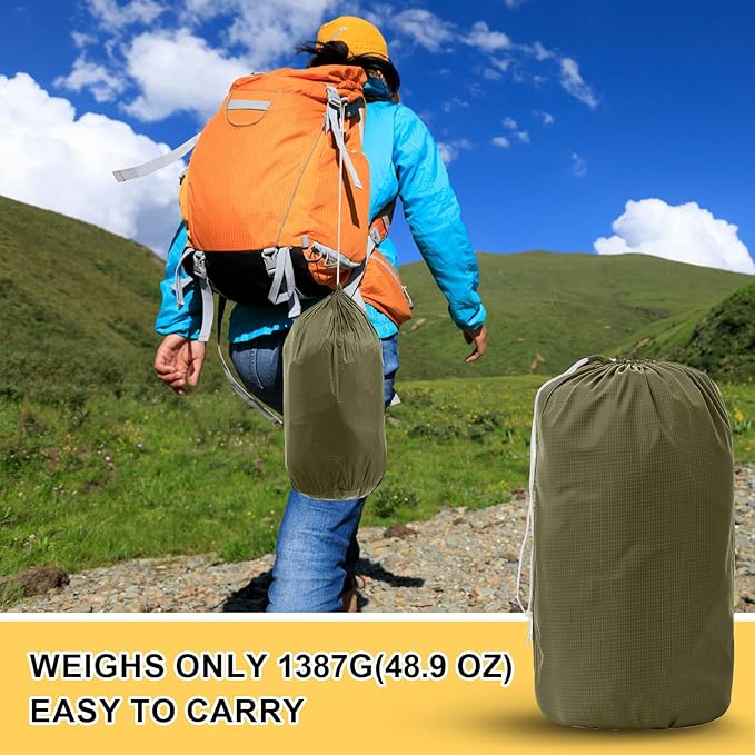 Screen House for Hammock Backpacking Hammock Tent with Mosquito Net Portable Waterproof Bug Screen Tent for Canoe Picnics Hiking Camping Beach Backyards Outdoor in Summer