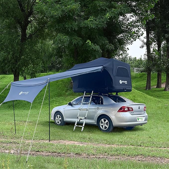 UNISTRENGH Waterproof Inflatable Car Rooftop Tent Lightweight Portable Family Outdoor Camping Roof Top Tent for SUV Jeep Cars
