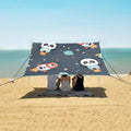 Panda Flying in Outer Space Camping Sun Shelter Beach Tent Portable Beach Sun Shade Outdoor Canopy for Camping Trips Fishing Picnic