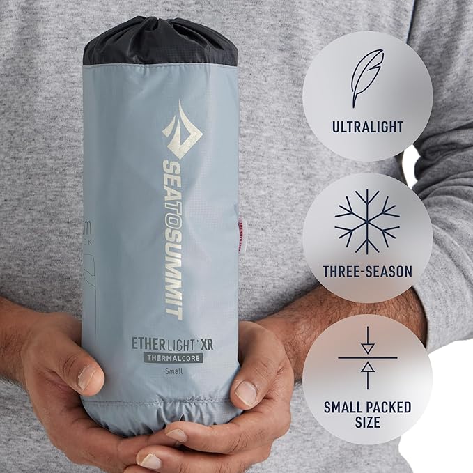 Sea to Summit Ether Light XR Insulated Sleeping Pad Tapered - Small (66 x 21.5 x 4 inches)