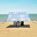 Cute Cartoon Mouse Camping Sun Shelter Beach Tent Portable Beach Sun Shade Outdoor Canopy for Camping Trips Fishing Picnic