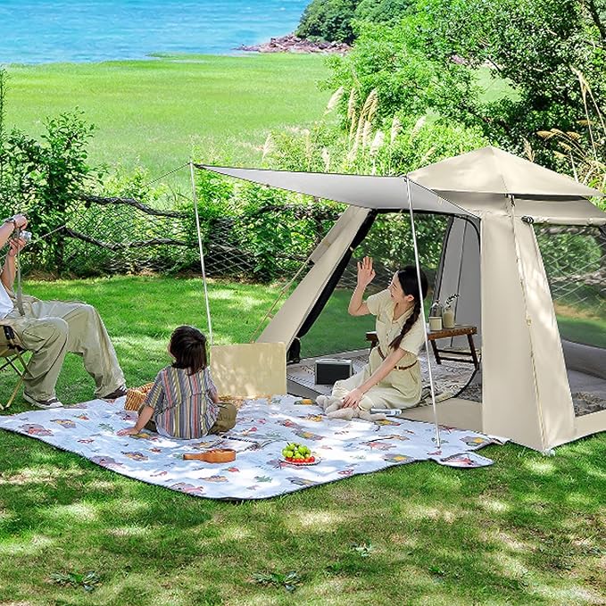 Tent Pole - Universal Portable Heavy Duty Awning Support - Beach Shade Awning Polesfor Outdoor Vacation Holiday Travel Road Trip Beach Camping Hiking