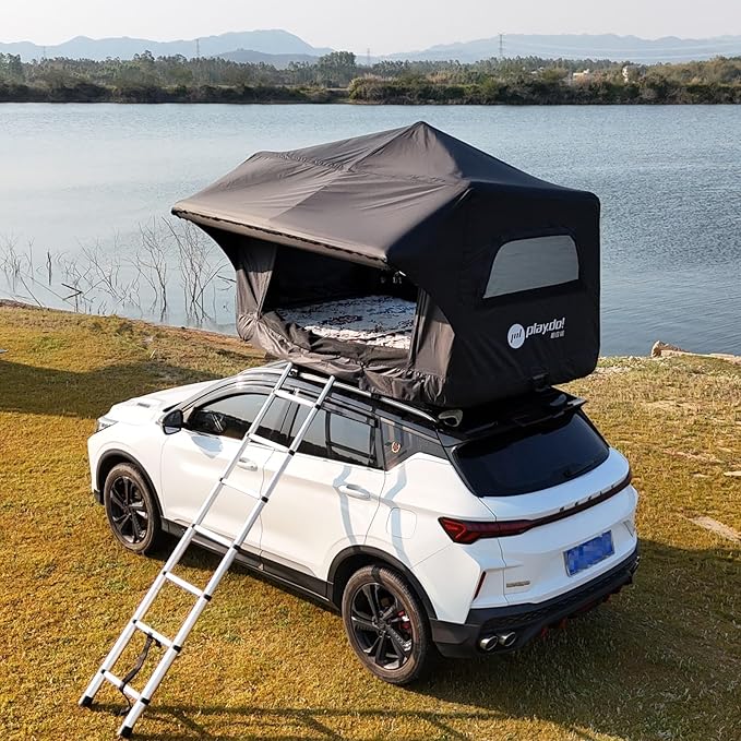UNISTRENGH Waterproof Inflatable Car Rooftop Tent Lightweight Portable Family Outdoor Camping Roof Top Tent for SUV Jeep Cars