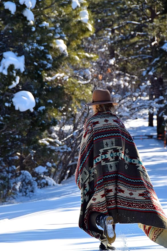 Inca Aztec Throw Queen King Blanket | Southwest Indian Navajo Boho Style | Native Cover for Camping Bedding Couch Vanlife | Faux Alpaca Lightweight Hypoallergenic (Chimborazo Beige Queen)