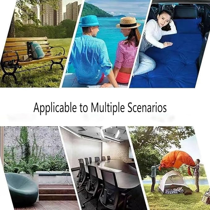 Car Air Mattress for Travel - Folding Double Sleeping Bed for SUV Multi-Functional Portable Camping Equipment