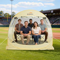 Pop Up Sports Tent Instant Clear Bubble Tent with Removable Top Cover Outdoor All Weather Shelter for Watching Sports Cheering Fishing and Camping