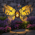 Dragonfly Patterns Metal Solar Lantern with Resin Dragonfly InsideOutdoor Garden Decor with Shepherds Hook for Yard Patio Backyard PorchGifts for Mom Women Grandma