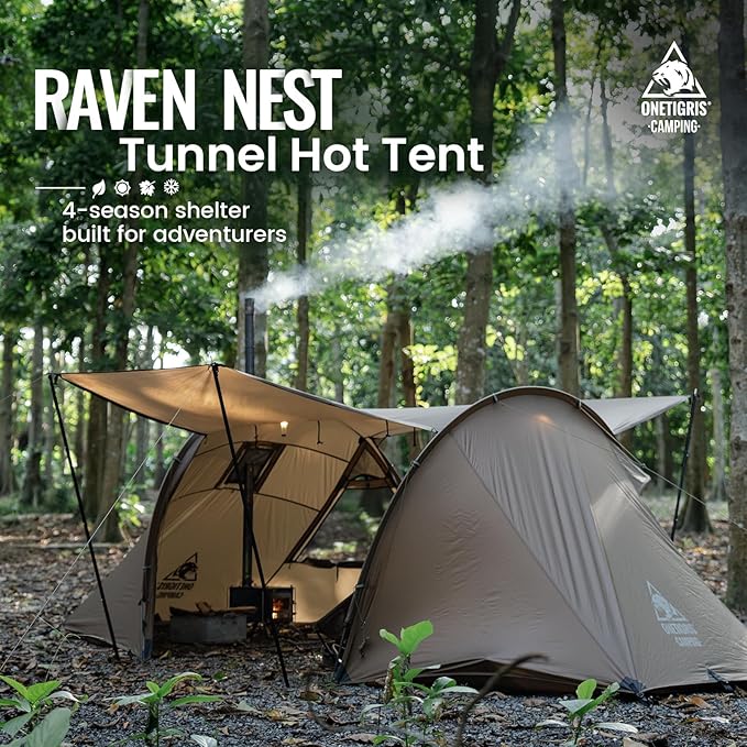 OneTigris Raven NEST Tunnel Hot Tent + Mesh Inner