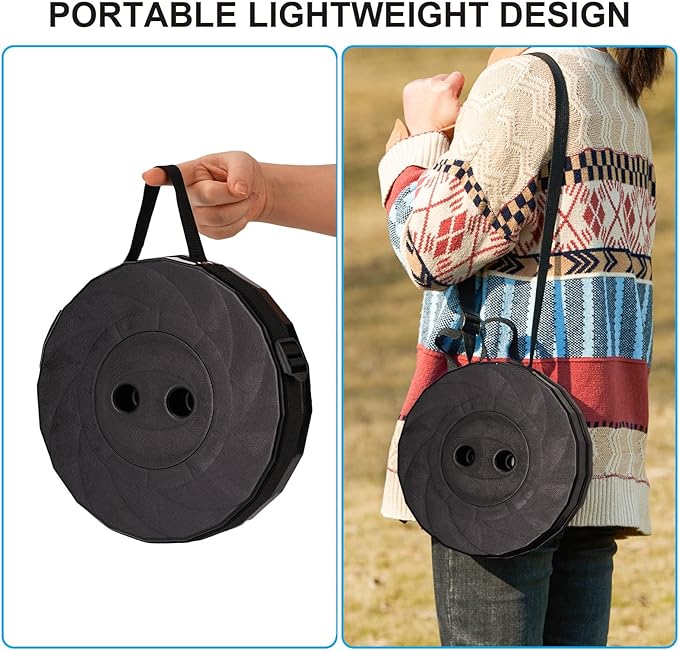 Upgraded Collapsible Stool Lightweight But Sturdy Portable Retractable Folding Telescoping Foldable Camping Stool for Adults Outdoor Fishing Hiking Travel BBQ