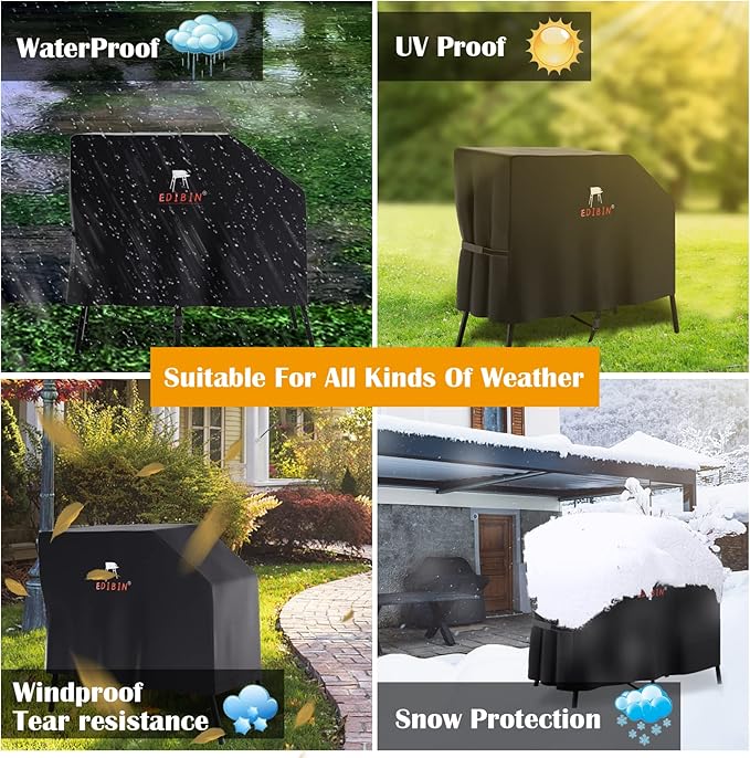 22 inch Griddle Cover for Blackstone 22 inch 17 inch Griddle with Hood and Stand Grill Cover Exclusively Fits for Blackstone 22” Grill with Hood 600D Heavy Duty Weather Resistant