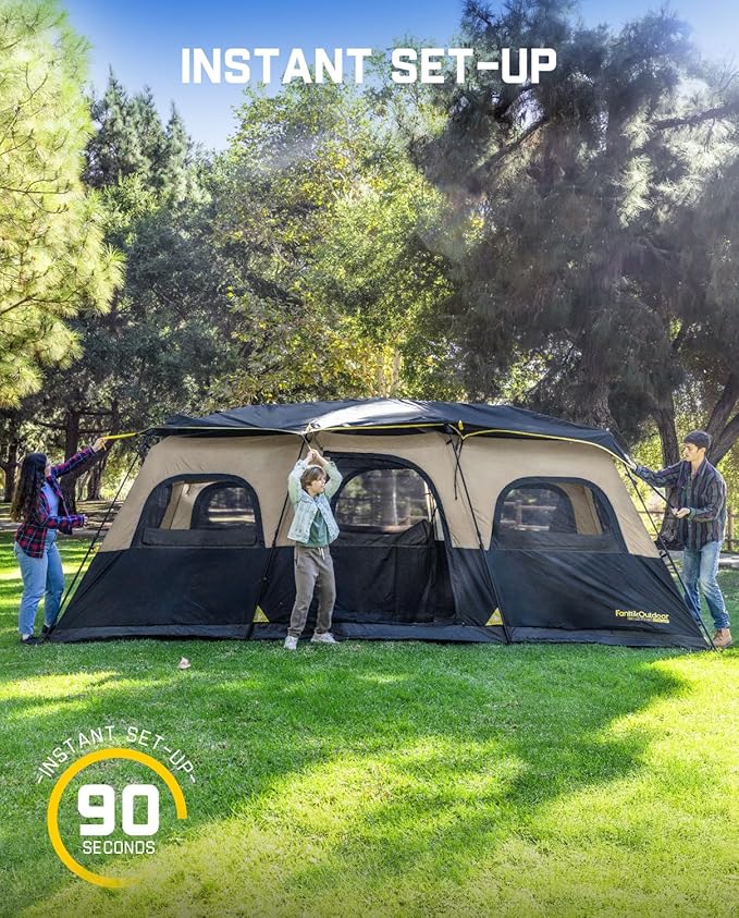 FanttikOutdoor Zeta C12 Pro Max Instant Cabin Tent &amp FanttikOutdoor Beta C6 Apex SUV Tent