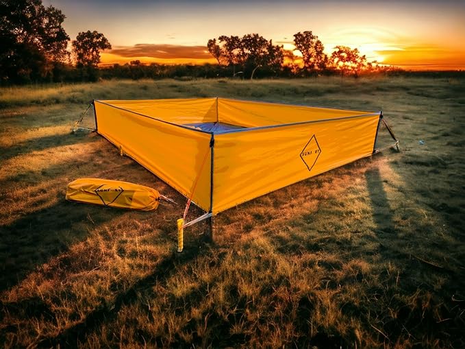 Sandproof Beach Walled Blanket Outdoors Water Resistant Portable and Lightweight Outdoors Playpen for Sand and Grass - Orange and Gray