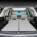 Car Air Mattress Upgrade from Non-Inflatable Foldable Mattress 75.6x51.2 Car Bed with Storage Bag Portable Thickened Sleeping Mattress for Camping Travel Beach Fits Most SUVs (Gray)