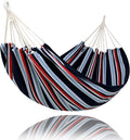 SUNCREAT Hammocks Outdoor Camping Double Hammock Extra Large 2 Person Hammock for Camping Navy &amp Red