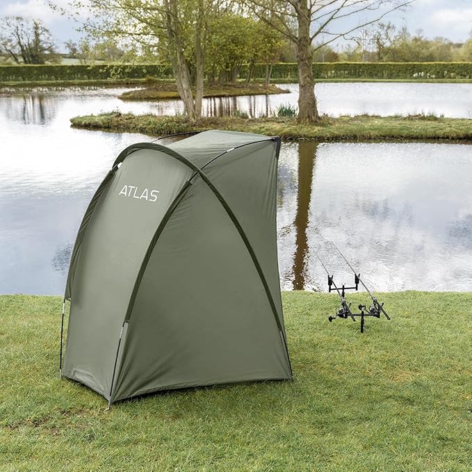 Atlas Fishing Day Shelter Canopy - Waterproof Outdoor Canopy for Fishing | Fishing Canopy Tent Ideal for One Angler | Small Canopy for Fishing | Portable Tent