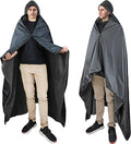 Catalonia Waterproof Stadium Blanket Windproof Wearable Poncho for Football Sideline &amp Sports Events for Fans Portable Durable Outdoor Blanket for Camping &amp Tailgating