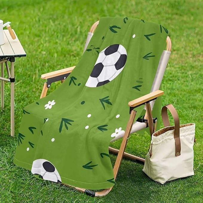 Soft Throws Green Field Football Blankets For Teen Girls 50 x 70 Inch