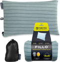 Nemo Equipment Fillo Backpacking &amp Camping Pillow - Silt Stripe - One Size
