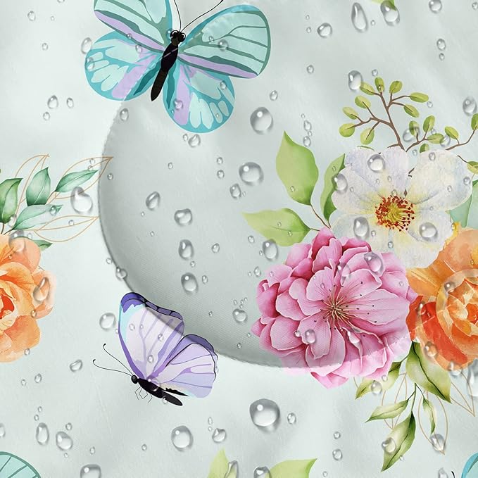 BSNTHO Butterfly Flower Printed Camping Sleeping Bags3 Season Warm &amp Cool WeatherLightweightWaterproof Sleeping Bags for Adults &amp KidsTravelingand OutdoorsCamping Gear Equipment31x90inc