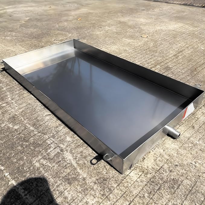 Leak-Proof Condensate Drain Pan – 50x30cm (20x12in) Drip Tray for Air Conditioning Kitchens Plants &amp Pets - Water Collection Solution