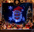 Leisure world LED Santa Window Silhouette LightsUSB Operated LED Net Outdoor Mesh Lights with Timer 8 Modes for Indoor Outdoor Holiday Xmas Party Decor