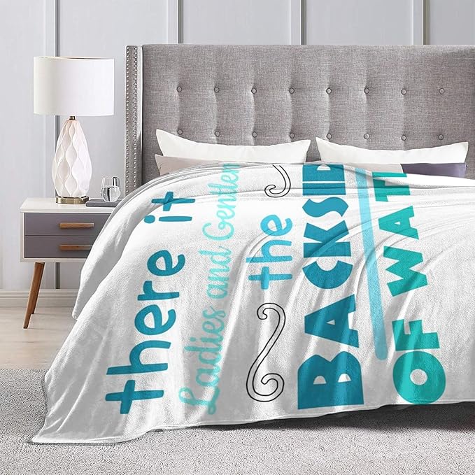 50X40 The Backside of Water-Jungle Cruise Lightweight Flannel Blanket - Soft and Breathable Polyester Suitable for Travel Camping and Home Decoration