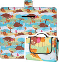 Dimatic Cute Picnic Blankets 78x78 Extra Large Beach Blankets Waterproof Sand Proof Foldable Portable for Outdoor Family Camping