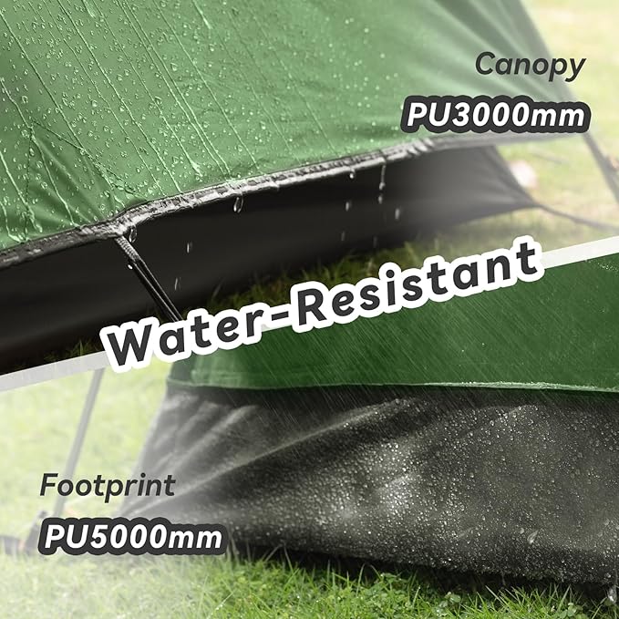 Forceatt Camping Tent 2/3/4 Person Professional Waterproof &amp Windproof Lightweight Backpacking Tent Suitable for OutdoorHikingCamping Mountaineering and Travel