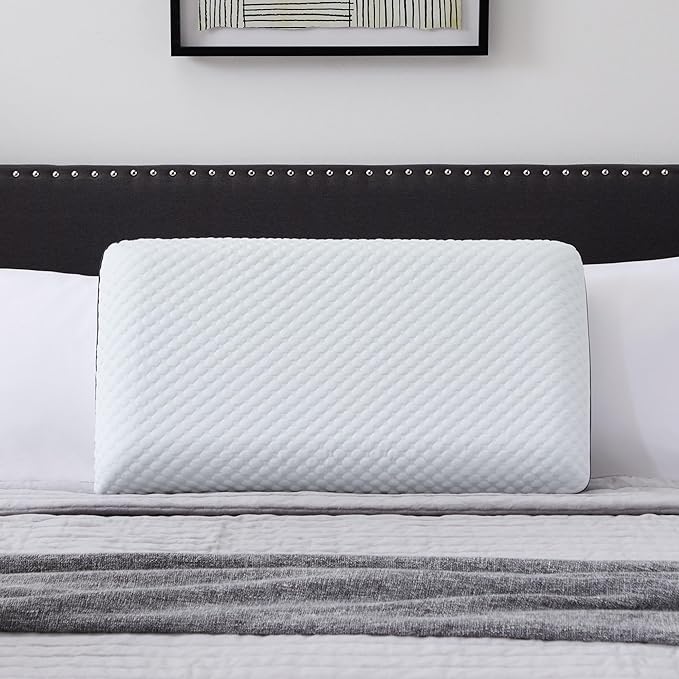 Weekender Gel Memory Foam Pillow - King Size - 1-Pack - Medium Firm Feel - Neck and Shoulder Support - Side &amp Back Sleepers - Home Hotel &amp Hospital Essentials - CertiPur Certified