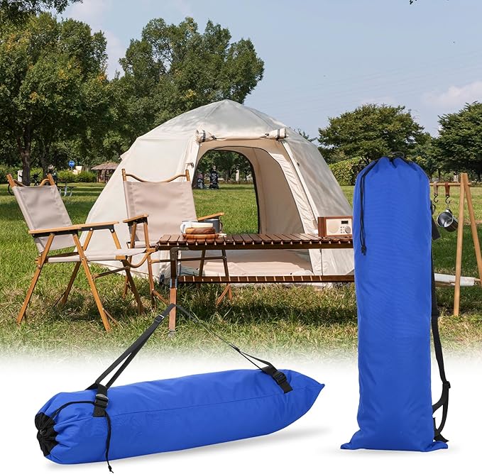 PATIKIL Foldable Camp Chair Replacement Bag Camping Chairs Folding Chair Carry Bag with Adjustable Shoulder Straps for Outdoor Camping Fishing Storage Blue