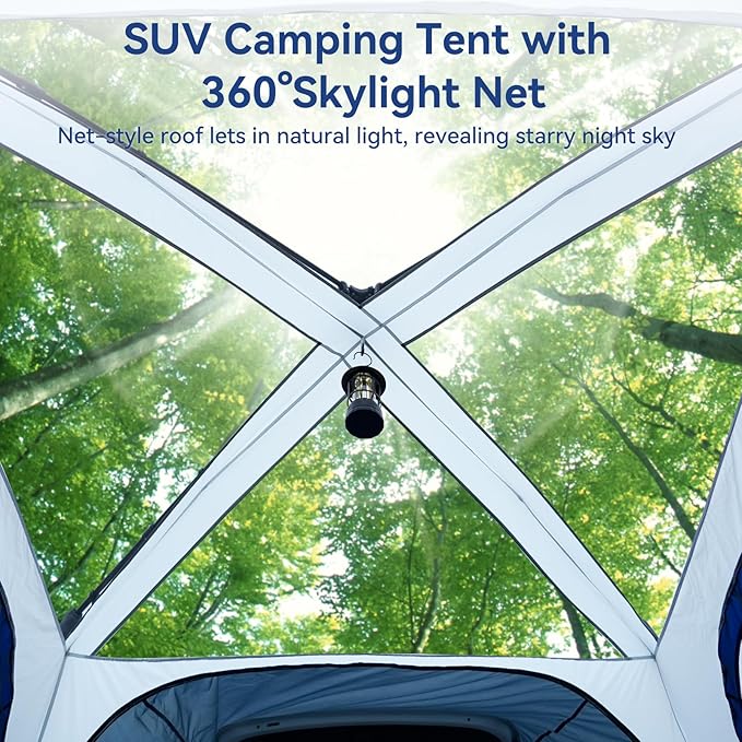 SUV Tent for Camping SUV Camping Tent with Awnings Waterproof Blow Up Tent Easy Setup Car Truck Camping Tent