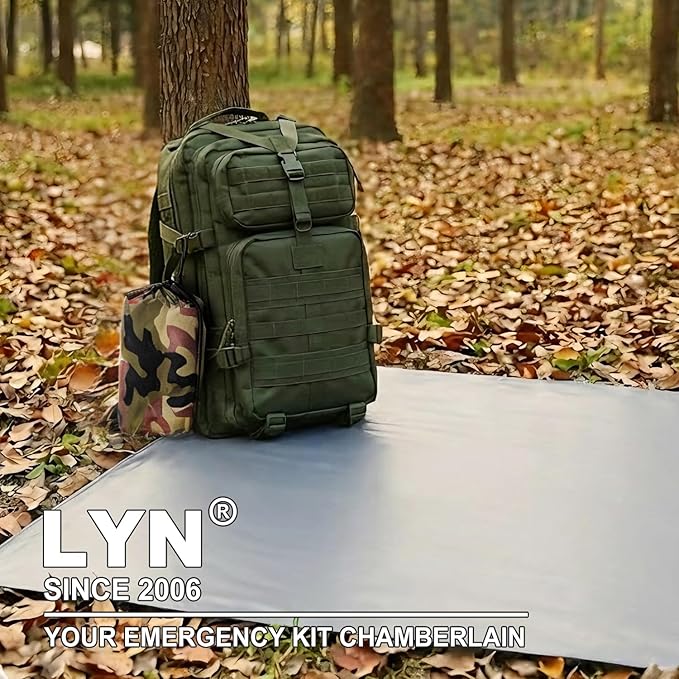 Sky Protection: LYN Lightweight Emergency Camping Tarp/Hammock Rain Fly-WaterproofRipstop FabricAnti-UV Shelter for Hiking Camping and Outdoor Adventure