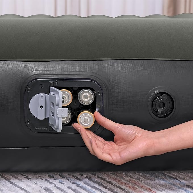 Bestway Tritech Air Mattress Queen 12” with Built-in Battery Pump