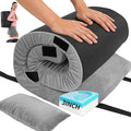 3 Inch Memory Foam Camping Mattress Pad Dual Layer Thick Sleeping Camp Mat for Sleepover Car Tent Portable Roll Up Mattress for Adults with Travel Bag