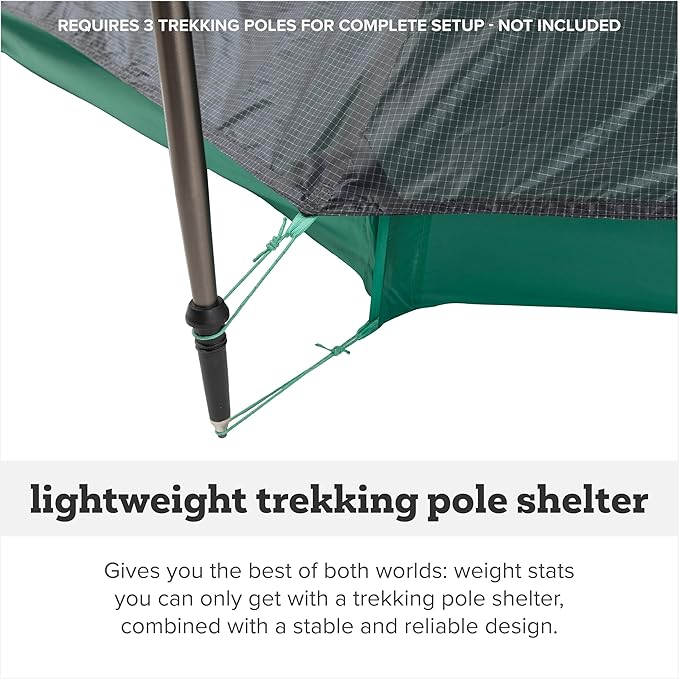Big Agnes String Ridge VST - Trekking Pole Backpacking Tent for Camping 3 Season Premium Ultralight Waterproof