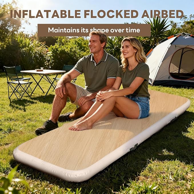 Genérico Inflatable Air Mattress for Camping Inflatable Sleeping Pad – Comfortable Air Mattress for Outdoor Adventures Camping Travel Backpacking Home Picnics and Hiking