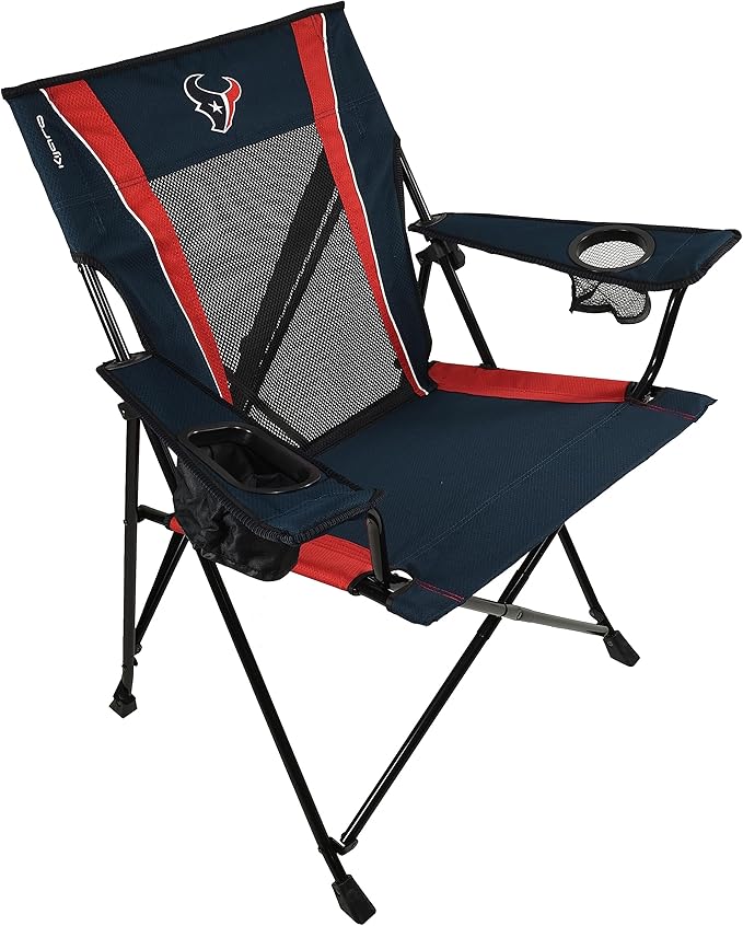 Kijaro Dual Lock Pro Sports Fan Folding Chair 26 L x 35.5 W x 37 H Houston Texans