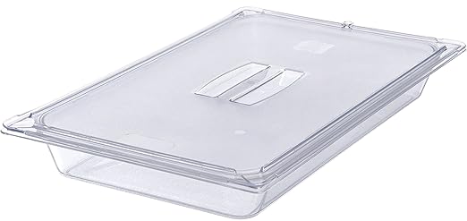 Carlisle FoodService Products Storplus Full-Size Plastic Food Pan for Catering Buffets and Restaurants Polycarbonate 2.5 Inches Deep Clear