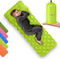 Kids Sleeping Pad for Camping and Sleepovers with Pillow Inflatable Camping Mattress for Backpacking &amp Travel Thick Toddler Cot Mat Fast Inflating Camping Sleeping Pads for Kids