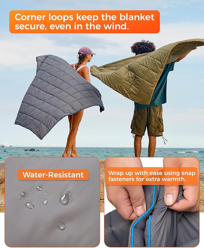 KingCamp Camping Blanket + Poncho Set