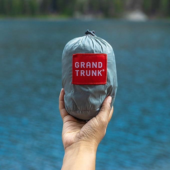 Grand Trunk Single Hammock: Nano 7 Premium Ultra Light made with Ripstop Nylon for Camping and Travel includes Carabiners