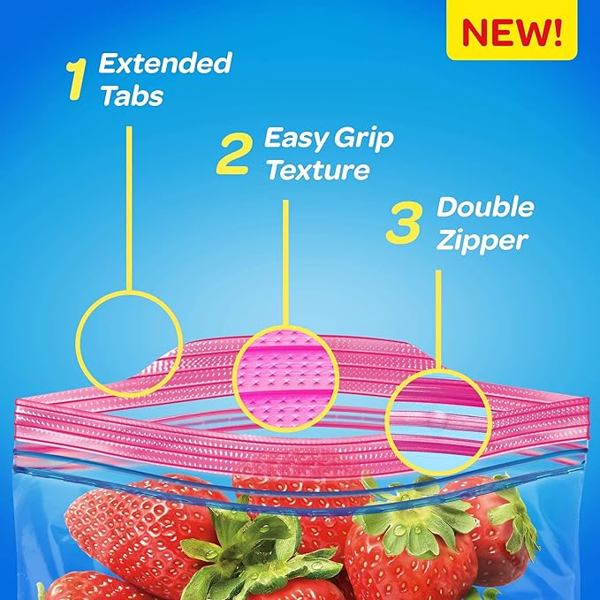 SC Johnson Professional Ziploc Brand Food Storage 2 Gallon Bags Food Storage Ziploc Brand Bags Commercial Pack 100 Count Box for Professional Use Only (Pack of 2)